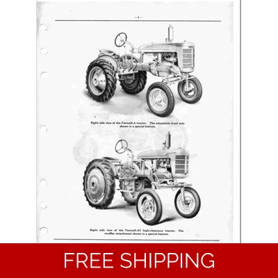 MCCORMICK FARMALL TRACTORS A AND B PARTS MANUAL MCCORMICK FARMALL TRACTORS A AND B PARTS MANUAL